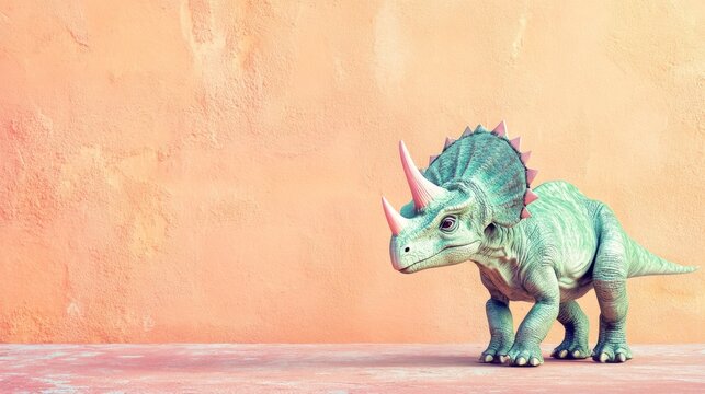 Space Pastel Green Perspective Empty Archaeoceratops