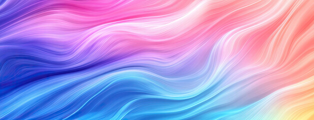 Obraz premium Abstract Colorful Wave Background Pastel Pink, Blue, and Purple Swirls
