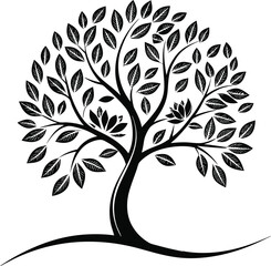 vector tree silhouette