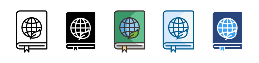 Environmental Education Icon Set Multiple Style Collection