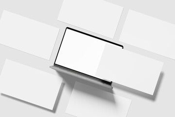 Blank Presentation Slide Mockup