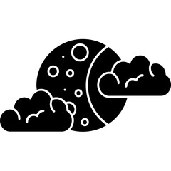 Fototapeta premium Moon phase Icon