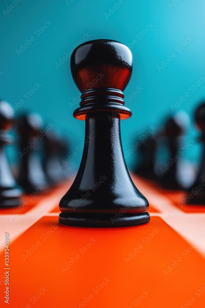 Aufkleber Strategic Gaming Insights High-Contrast Chess Piece Visualization for Data-Driven Betting Analytics and Predictive Decision Intelligence in Modern Risk Management