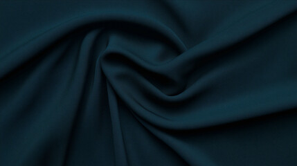 Fototapeta premium Textured Teal Fabric: A close-up showcases a rich, teal-colored fabric with elegant folds and subtle textures, evoking a sense of luxury and artistry.