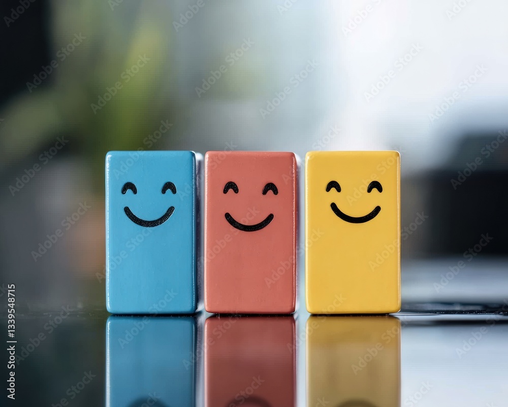 Poster playful economic sentiment visualization vibrant mood blocks showcasing consumer confidence and mark