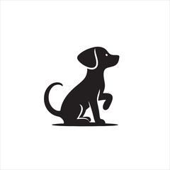 Vector playfully dog