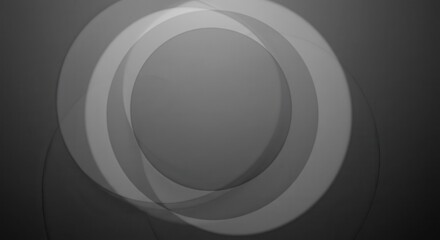 Abstract Circle Design with Overlapping Shapes and Soft Gradient