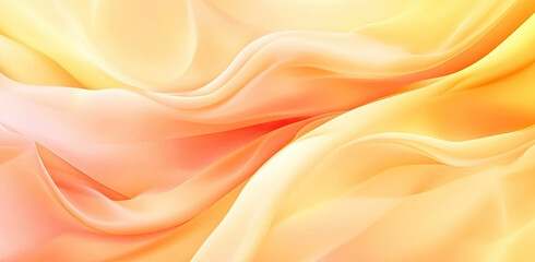 Obraz premium Abstract Warm Orange and Yellow Fabric Drape Design Background