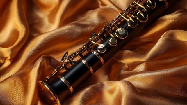 Warm Clarinet and Sweeping Silk Fabric