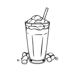 Iced Coffee Delight: Creamy Cold and Refreshing Beverage                                                    