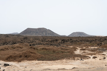 Unique volcanic landscape showcases natural beauty in a remote setting