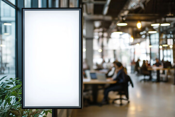 Blank Digital Billboard, Coworking Space