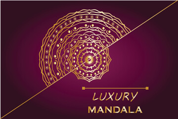 Modern luxury looks mandala design 