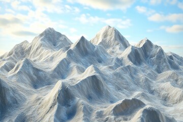 Majestic Mountain Peaks with Sharp Ridges and Texture