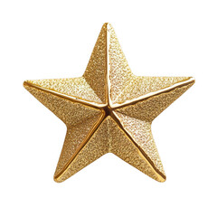 Fototapeta premium Golden star, transparent background