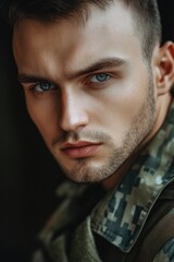 Obraz premium Army Soldier Portrait