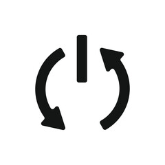 Auto On/Off Icon – Vector Symbol for Buttons, Technology, Electronics, Power Control, Automation, and Smart Devices