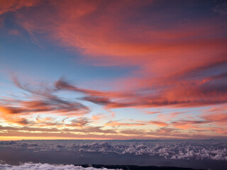 sunset in the clouds