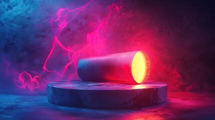 A glowing diploma resting on an abstract pedestal symbolizing achievement 