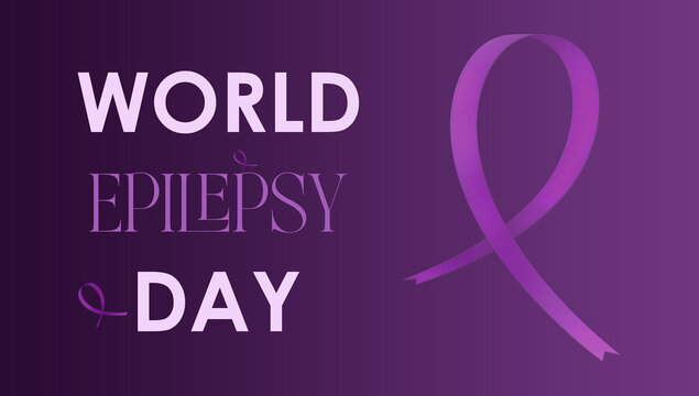 Purple day for epilepsy awareness template 2025, Purple ribbon awareness template 2025, Breast cancer awareness ribbon