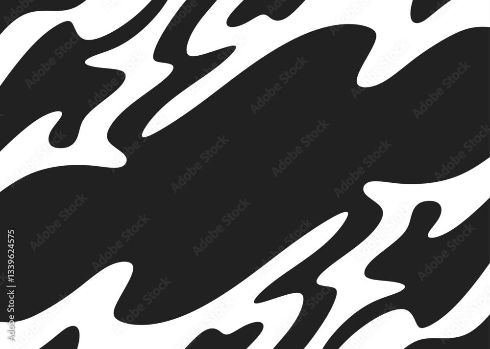 Poster abstract background with wavy line pattern and with some copy space area