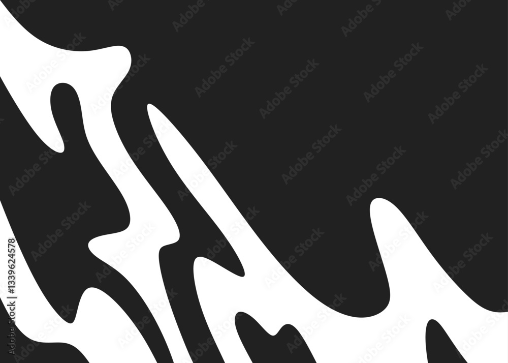 Poster abstract background with wavy line pattern and with some copy space area