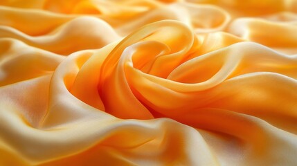 Obraz premium Soft, flowing, golden fabric drapes