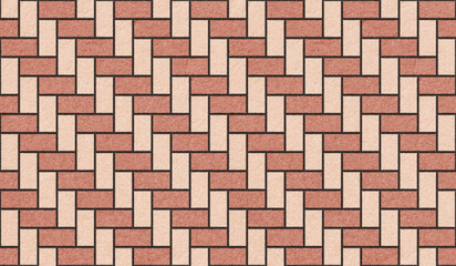 Background texture with interwoven brick pattern for architecture and games