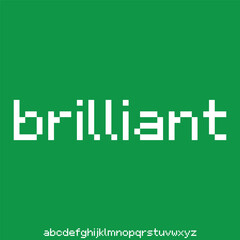 Modern clean sans serif unique style alphabet display font vector