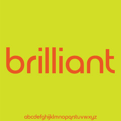 Modern clean sans serif unique style alphabet display font vector