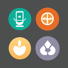 Unique , Creative , Essential And Modern Symbolic Icons Collection