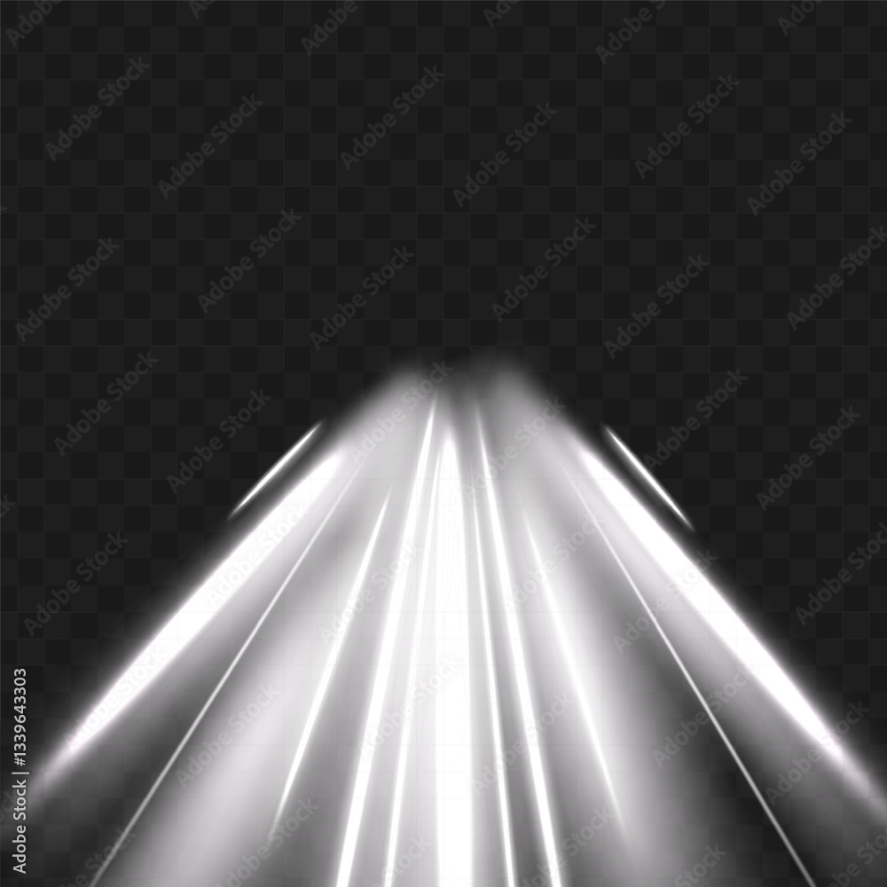 Aufkleber neon white rays vector abstract background. futuristic technological style. abstract background with