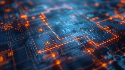 Polished blueprint concept procedural oversight and asset regulation focusing on scheduling budgeting and contingency planning with clean methodical highlights