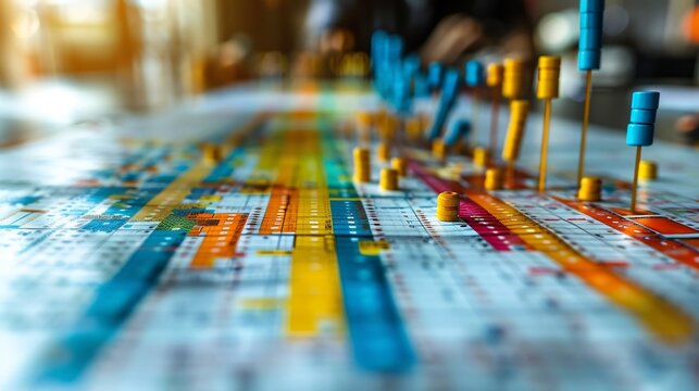 Refined conceptual framework initiative supervision and capital distribution focusing on scheduling budgeting and contingency planning with clear orderly markups