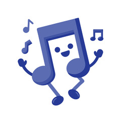 mascot music icon vector