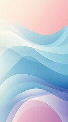This image features smooth, flowing waves in soft pastel colors, evoking feelings of calmness and tranquility, suitable for backgrounds or serene themes.