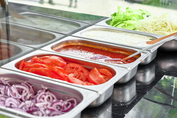 Fresh Ingredients for Shawarma Preparation
