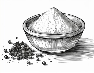 Przyprawy s&oacute;l i pieprz rysunek