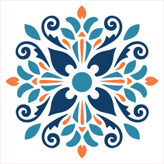 Mexican Tile stencil, Mexican Tile template, Mexican Tile Talavera vector, cut files, laser cut, Silhouette, Cricut, EPS