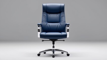 Luxury Executive Office Chair with High Back and Leather Upholstery - Ergonomic and Stylish Design for Comfort and Productivity