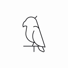 bird sit icon sign vector