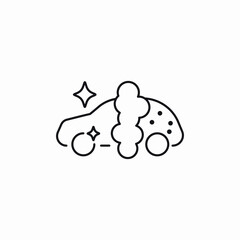 car vehcile cleaning icon sign vector