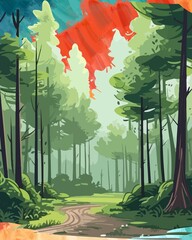 Obraz premium Forest Art