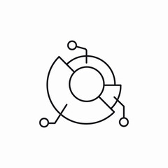 statistics share chart analysis icon sign vector