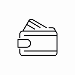 card wrap wallet icon sign vector