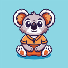 Chillin' Koala Mascot with a Cool Ride: Vector Illustration