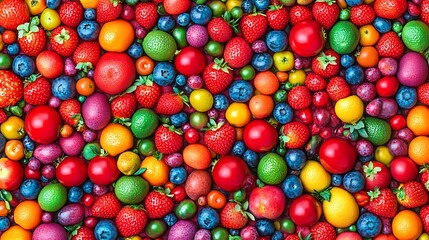 Colorful fruit background texture.