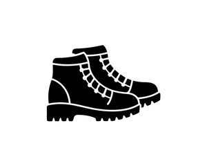 creative details Hiking Boots Icon vector illustration