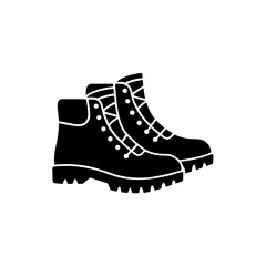 creative details Hiking Boots Icon vector illustration