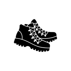 creative details Hiking Boots Icon vector illustration